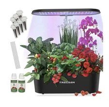 TRECAAN 7 Pods SMART Hydroponics Grow System Indoor Herb Garden Kit w/ LED Light