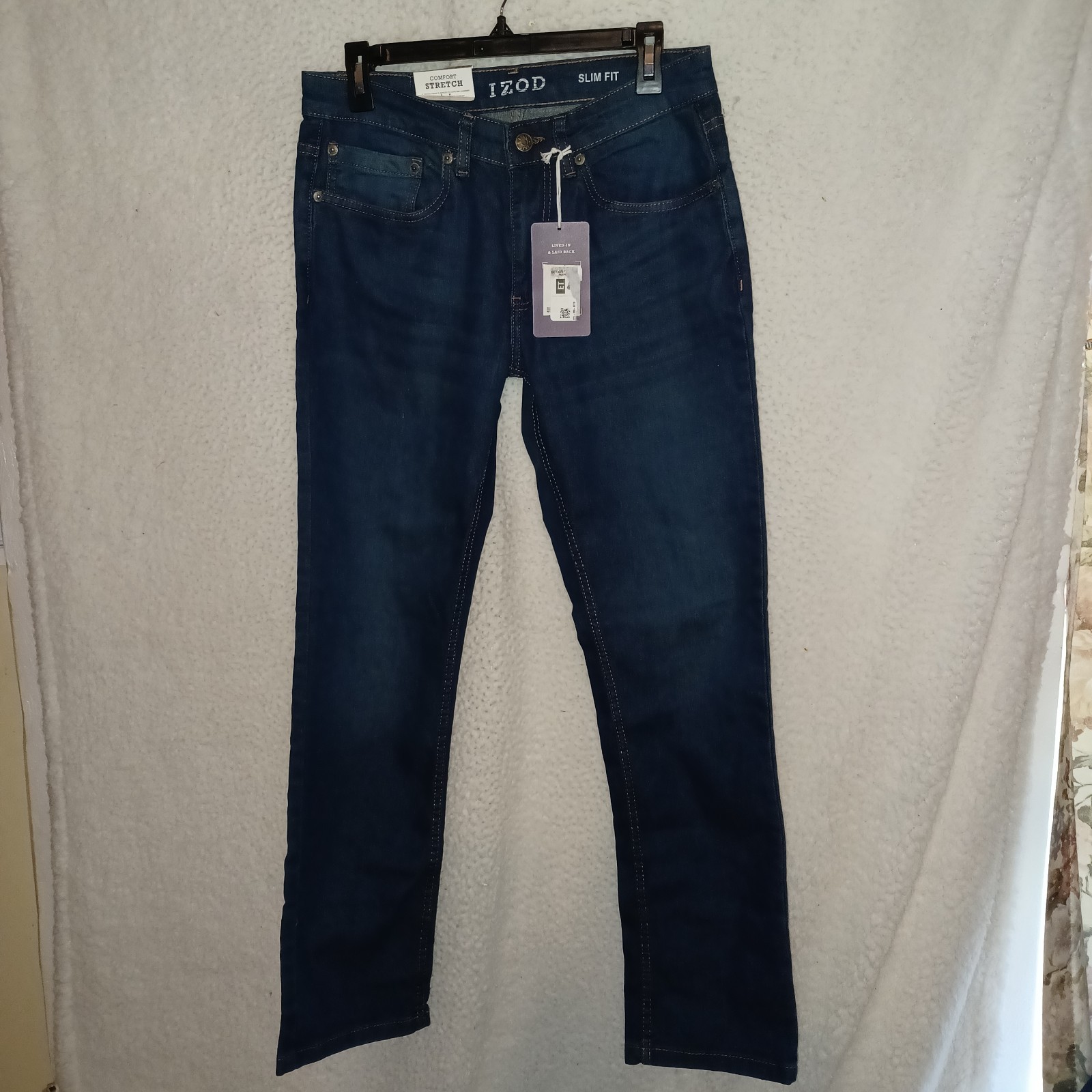's 32x32 Slim Fit Comfort Stretch Blue Jeans Pants Medium Wash (gv)