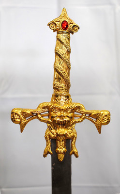 Double Edge 40'' Fantasy Sword- Snake Head Handle-Pakistan