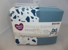 PARENTS CHOICE SET OF 2 FITTED CRIB SHEETS NEW