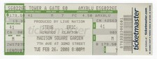 Steve Winwood & Eric Clapton 2/26/08 NYC NY Madison Square Garden Ticket!