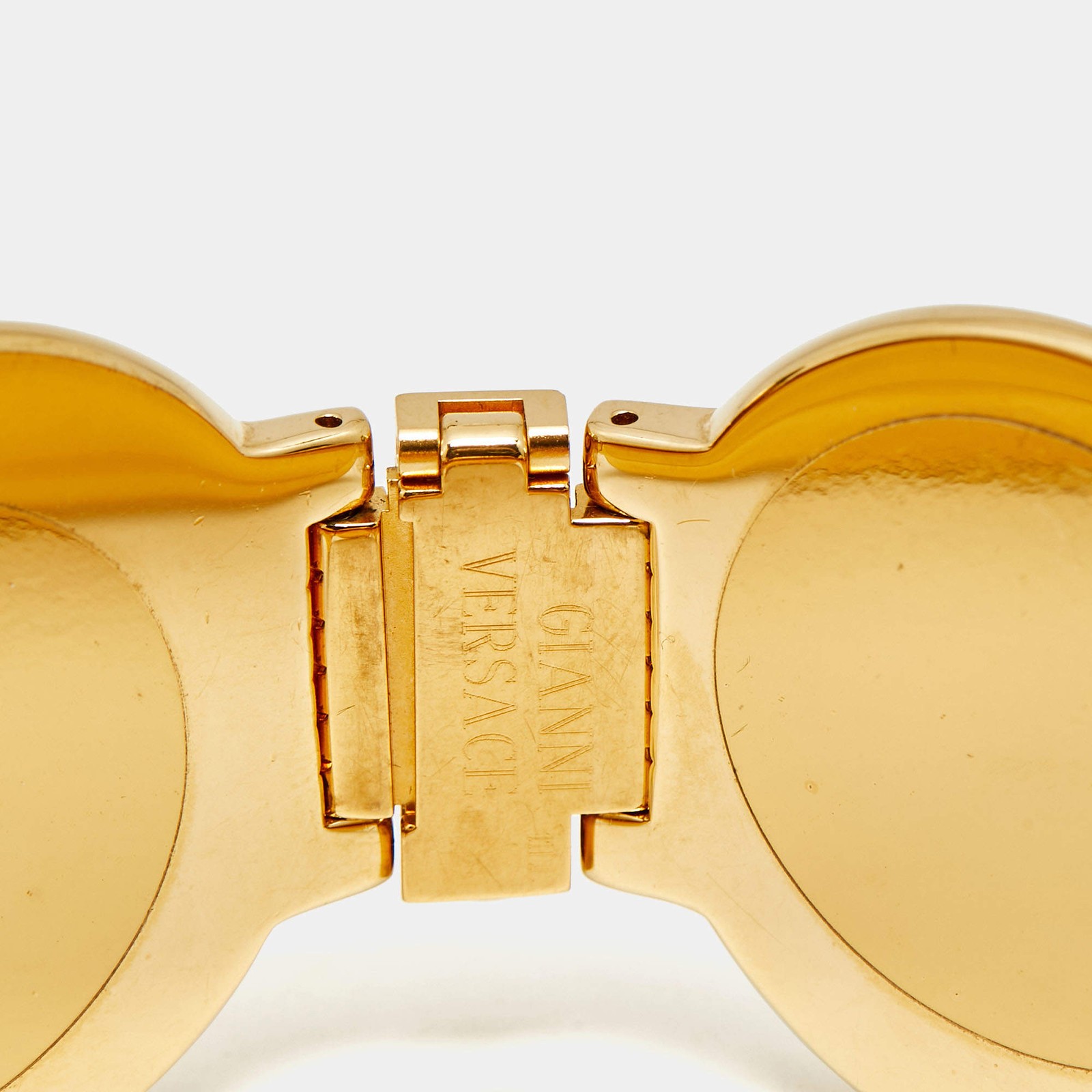 Gianni Versace Medusa Coin 7008011 Champagne Dial Gold Plated Metal Womens thumbnail 8