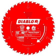Diablo Tools 10 In. X 40 In. Tooth Carbide Circular Saw Blade