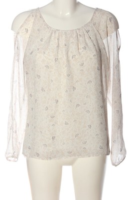 CLOCKHOUSE Langarm-Bluse Damen Bluse Gr. DE 38 creme-hellgrau Elegant