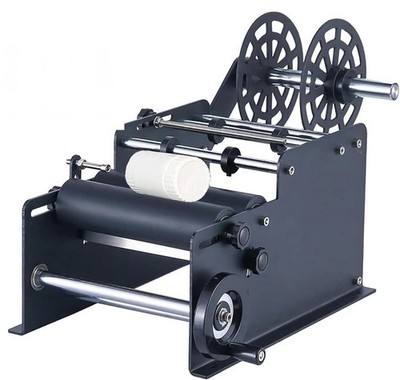 MT30 verstellbare manuelle automatische runde Flaschen- und Dosenetikettiermaschine - schwarz