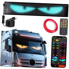Devil Eyes Light for Cars, 23.4"x4.7" Flexible LED Eyes for Car Windshield,