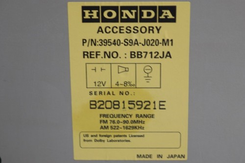 Honda CR-V RD5 Navigation Unit Genuine Used C-Condition Full Mark iL Early Mode - Picture 5 of 5