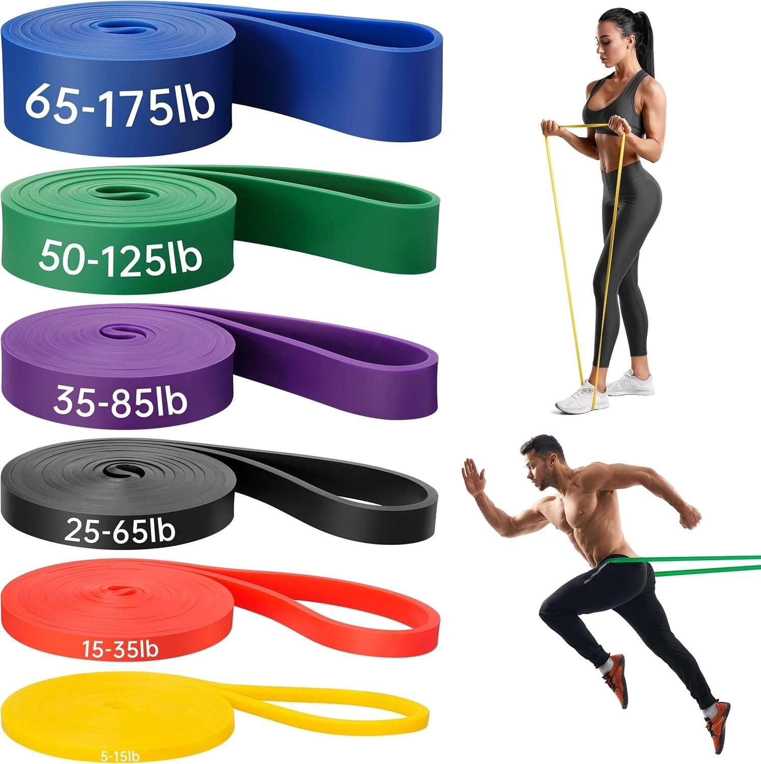 Pull Up Resistance Bands Full Body Strength Training