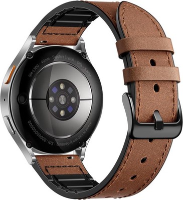 20mm Top Grain Leather Strap Compatible with Samsung Galaxy Watch 7 40mm