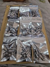 Joblot 72 (9packs of 8) Lead Bombs (3 5 8 10 12 14 16 20g) 72 Weights Fishing 