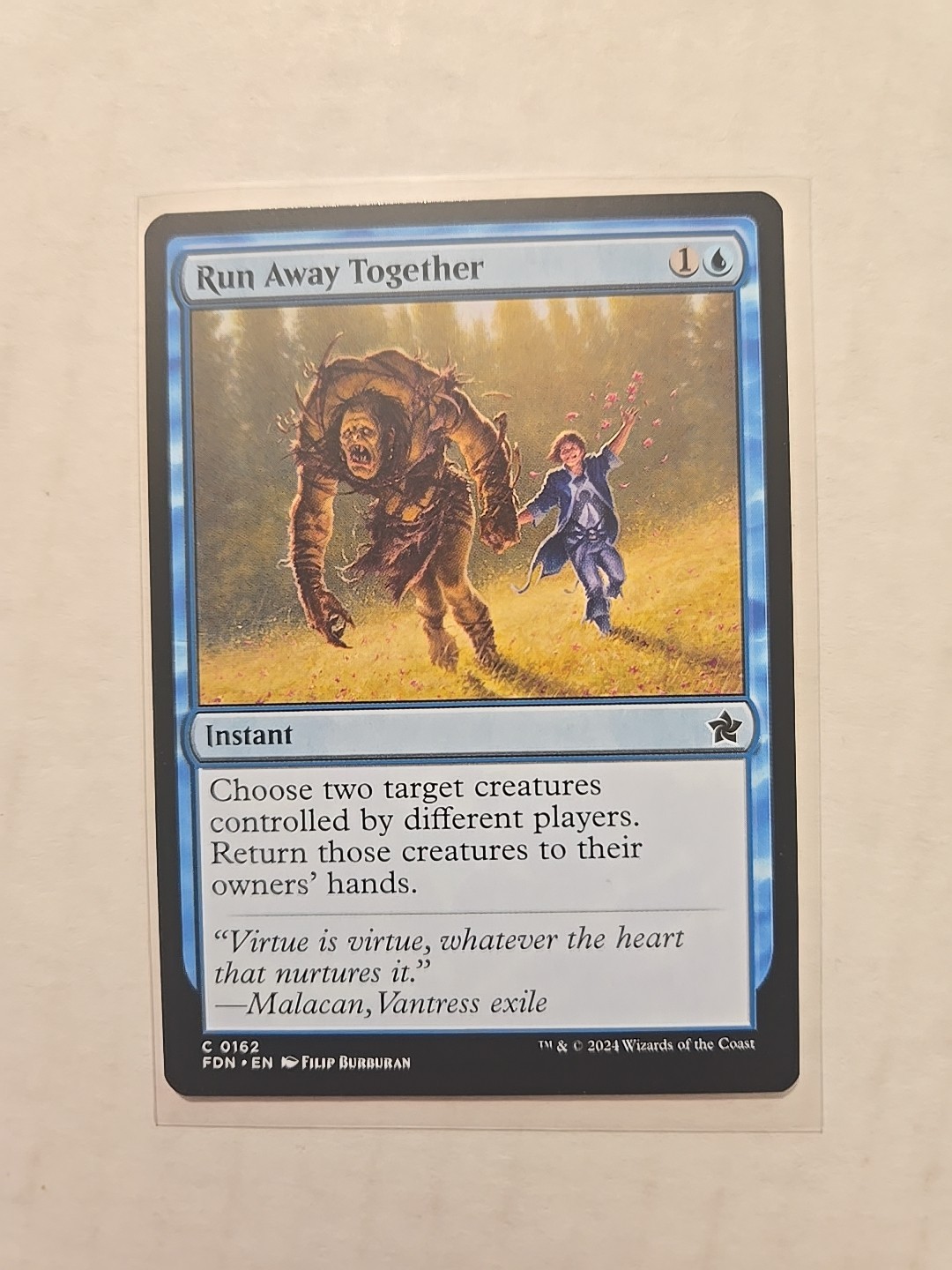 Run Away Together - Foundations - LP - Common - Instant - MTG Magic 