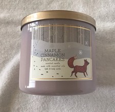 Bath Body Works 3-wick 14.5 oz Candle buttermilk Maple Cinnamon Pancakes
