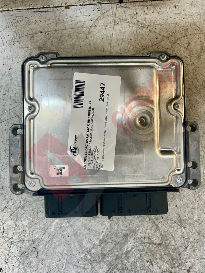 CITROEN C4 CACTUS 1.6 (14-17) BHY DIESEL ECU  0281031043 - Image 4 of 4