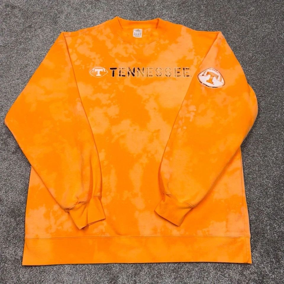 Tennessee Volunteers Sudadera Hombres XL Adidas Naranja Cuello Redondo Pullover Suéter Foto 2 de 4