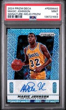2024-25 PANINI PRIZM DECA MAGIC JOHNSON FIRME #PDS-MAG MOJO /25 PSA 9