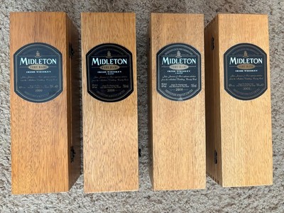 4 Midleton Very Rare Irish Whisky Boxes - 1999, 2003 and Two (2) 2008 No Bottles