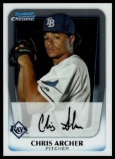 2011 Bowman Chrome Prospects #BCP134 Chris Archer Rookie Tampa Bay Rays