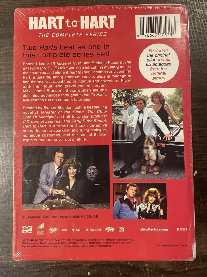 Hart to Hart The Complete Series DVD 6 Disc Set Seaons 1-5 Brand New - SEALED - Image 2 of 4
