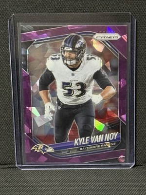 2025 Prizm Kyle Van Noy #101 Purple Cracked Ice color match Serial #181/225
