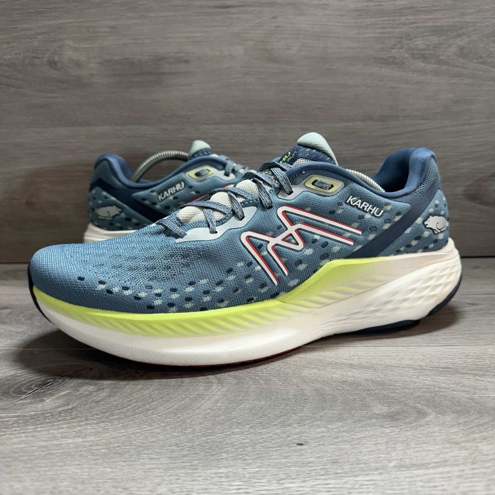 Karhu Mestari Run Mens Running Walking Shoes Blue Athletic Sneaker Size 12.5