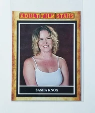 SASHA KNOX ADULT FILM STARS CUSTOM ART CARD WITH MYSTERY BACK