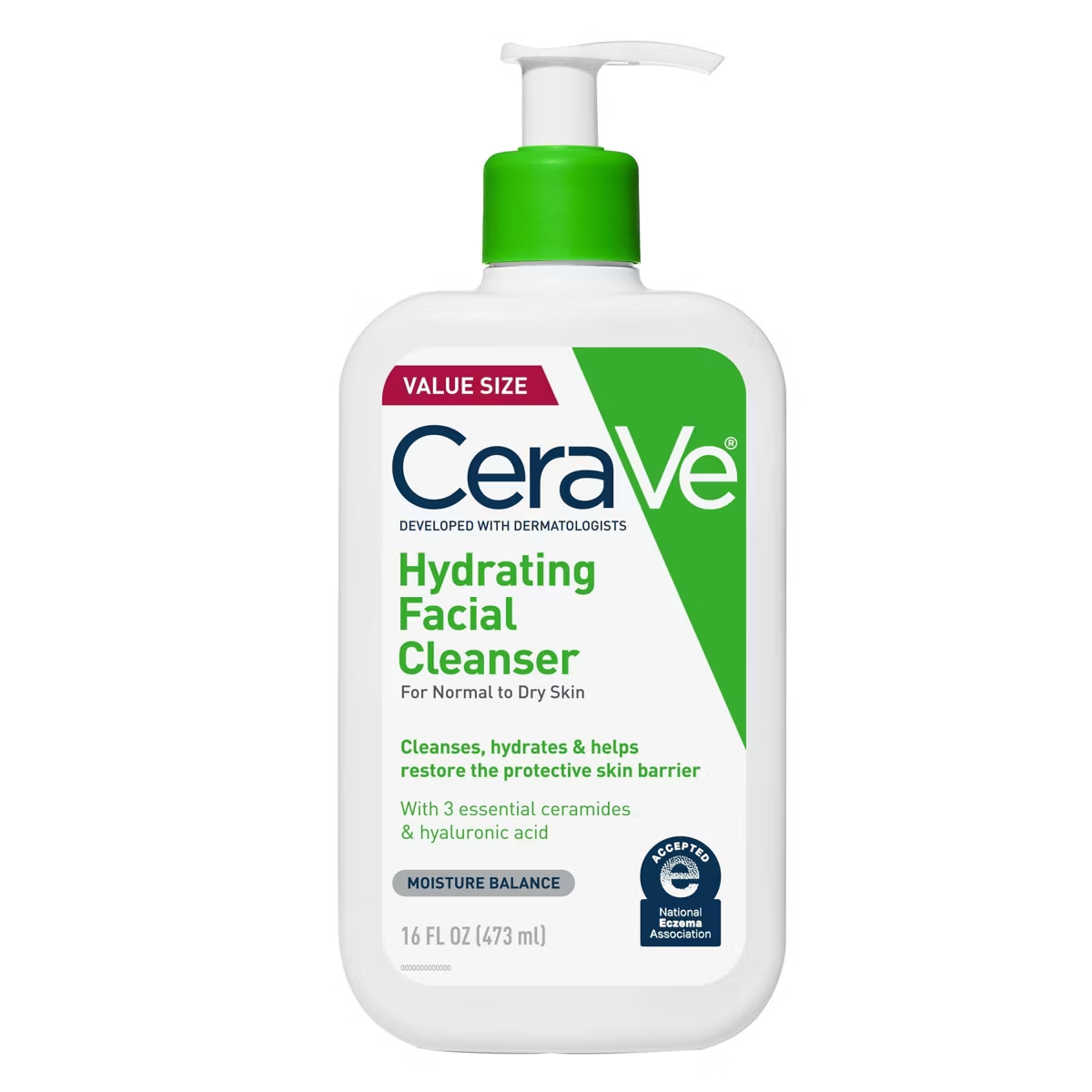 CERAVE Hydrating Facial Cleanser For Normal To Dry Skin 16 Fl. Oz.