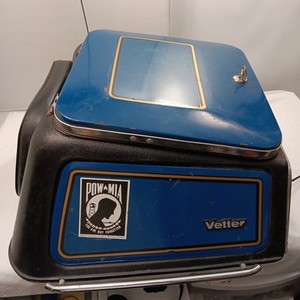 Vintage Vetter Hard Saddlebags And Trunk Motorcycle Luggage Set 