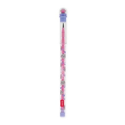 Legami - Stapelbarer Bleistift mit Radiergummi Take a Tip, Kitty Motiv, 11 Mine 2B, No Sh