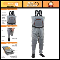Waterproof Chest Fishing Waders, Stockingfoot Design, Durable & Lightweight Gear