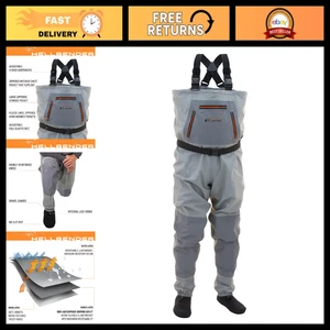 Waterproof Chest Fishing Waders, Stockingfoot Design, Durable & Lightweight Gear
