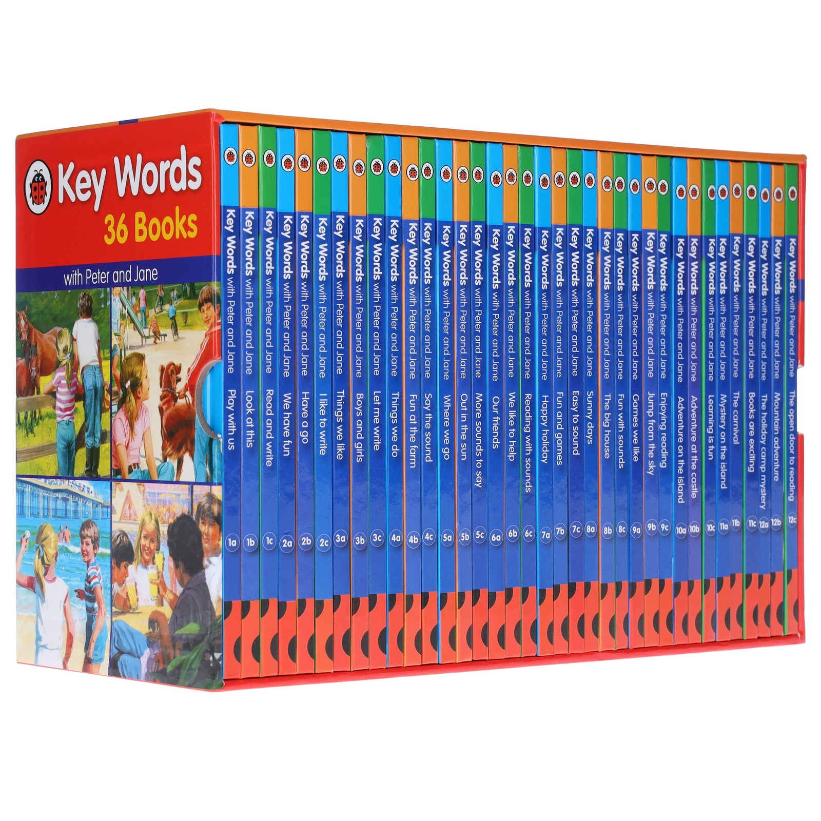 Ladybird Key Words with Peter and Jane 36 Books Collection Box Set -Ages 5-7-HB