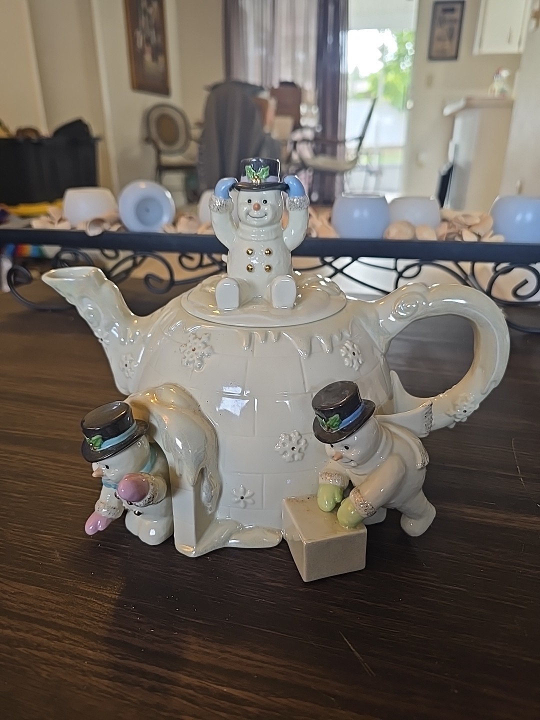 Lenox 2002 The Snowmen Tea Pot