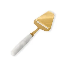 Bamboo Abode Marble Cheese Cutter Block Cheese Slicer Peeler Shaver Plane