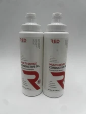 2x Bottles Red Medical Supplies Multi-device Conductive Gel 8.45floz/250mL