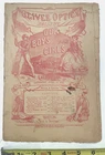 Antique Civil War Era Base Ball Magazine from 1868. Early bats and game picture.