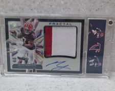 Panini 2023 One Fractal Bijan Robinson Falcons Rookie Patch Auto #377 48/60