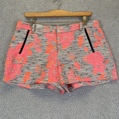 Anthropologie Nomad Morgan Carper Tweed Gardenside Shorts Textured Size 12