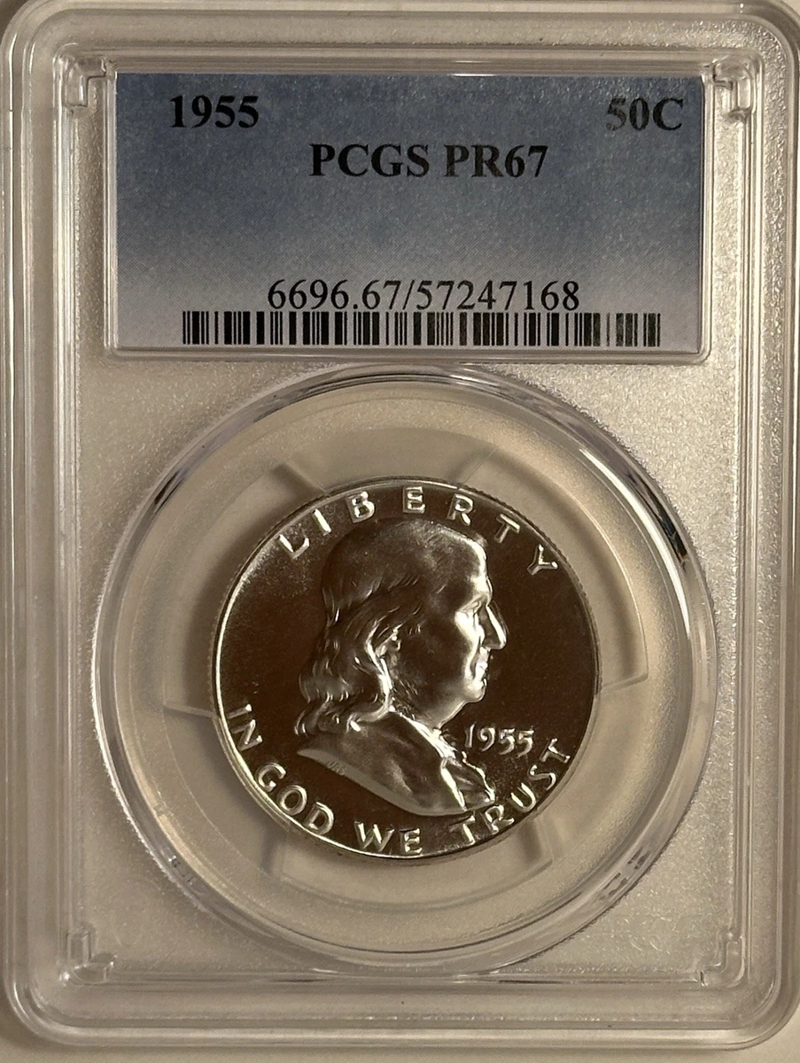 PR 67 Graded 1955 Franklin Half Dollars (1948-1963) for sale | eBay