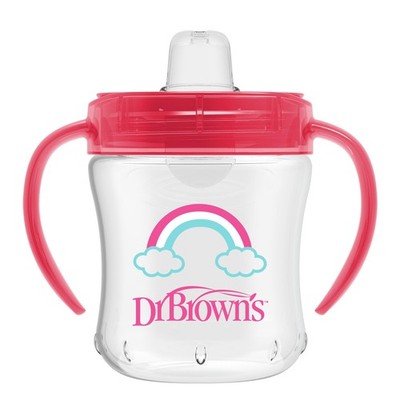 Dr. Brown's Milestones Soft Spout Sippy Cup with 1 Pack, Pink Rainbow