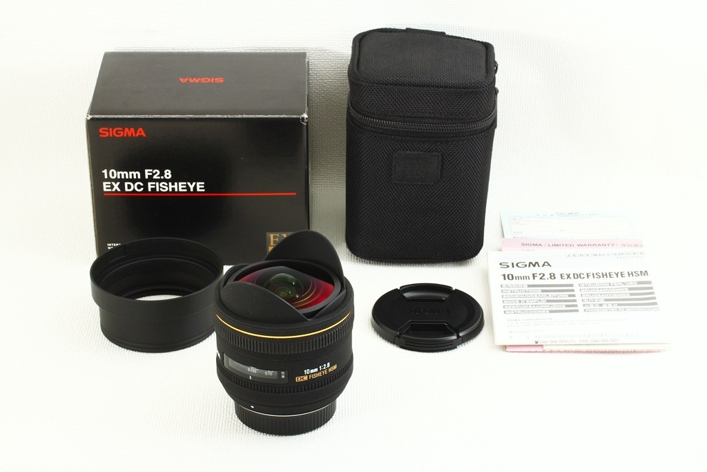 ■ニコン用　SIGMA 10mm F2.8 EX DC FISHEYE HSM Amazon.com : Sigma 10mm f/2.8 EX DC HSM Fisheye Lens for Nikon
