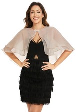 Women's Sheer Tencel Shawls and Wraps for Evening Dresses Soft Wedding Cape L...