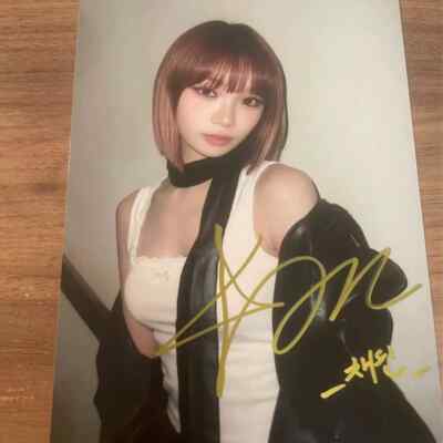 LE SSERAFIM Kim Chae Won Autograph Photos Signature Fidelity Gifts 6 Inch