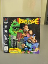 Rampage World Tour PlayStation 1 Game Manual