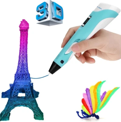 PENNA 3D STAMPA DISEGNO TRIDIMENSIONALE STEREOSCOPICA SET DI FILI PER BAMBINI