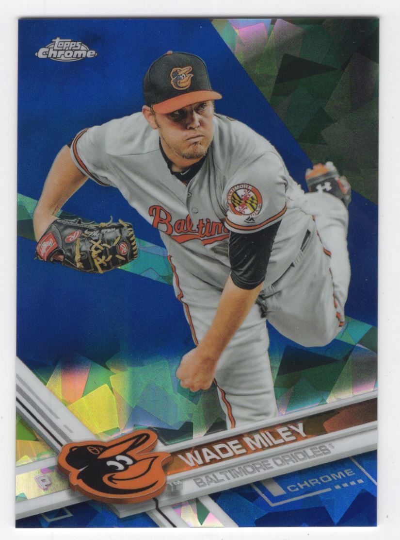 2017 Topps Chrome Sapphire Edition Print Run 250 Wade Miley #183 Baltimore