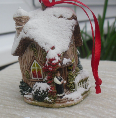 Lilliput Lane Hanging Tree Decoration -Christmas Pudding - Deeds