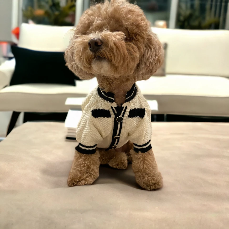 Pet Sweater / Pet Chewnel Sweater / Pet clothes / Pet Top / Supawmarket - Image 4 of 4