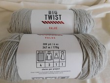 Big Twist Value lot of 2 Soft Grey Dye Lot 652002