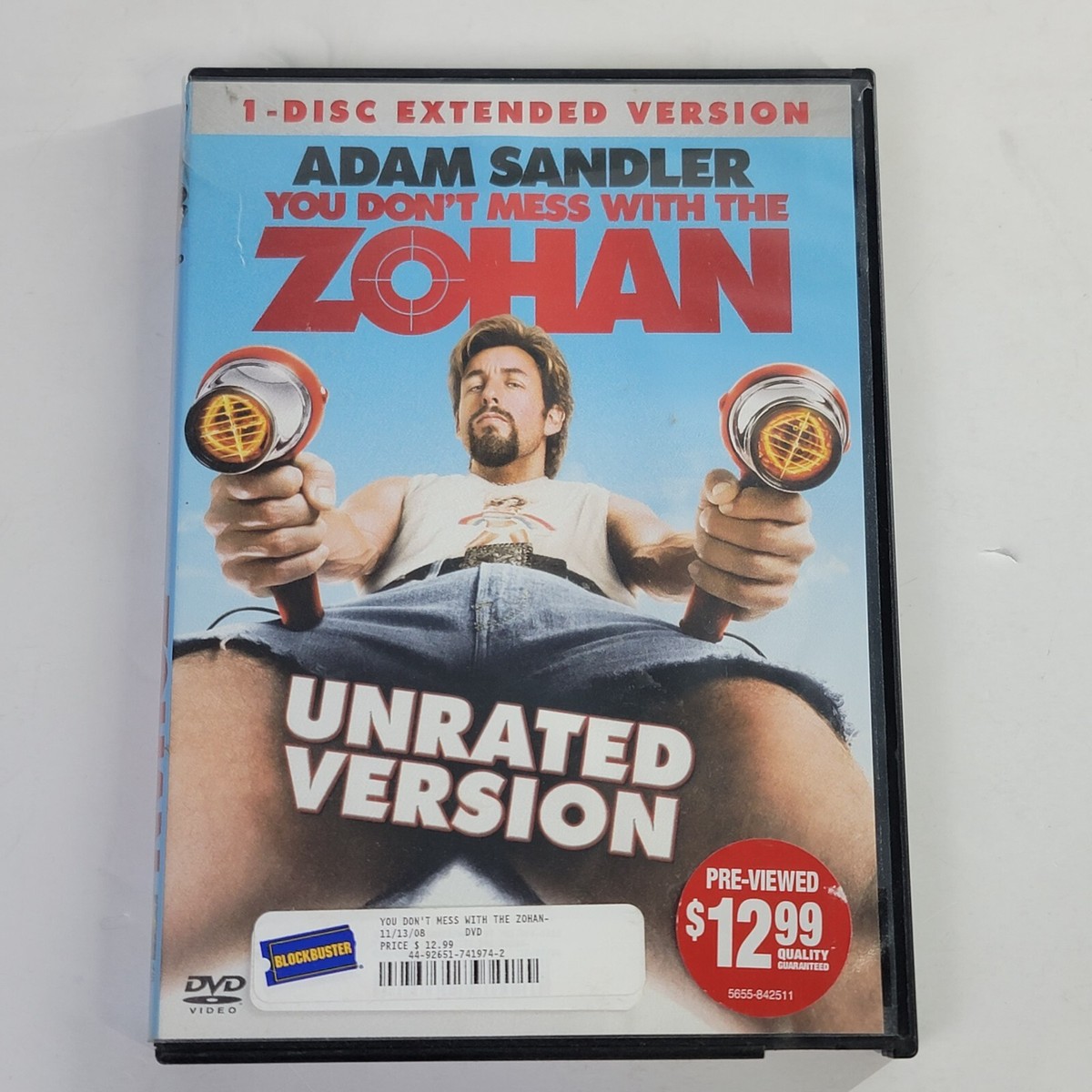 You Don't Mess With The Zohan (DVD, 2008) Adam Sandler, John