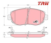 Bremsbelagsatz, Scheibenbremse Cotec Trw GDB3235 FüR Lexus